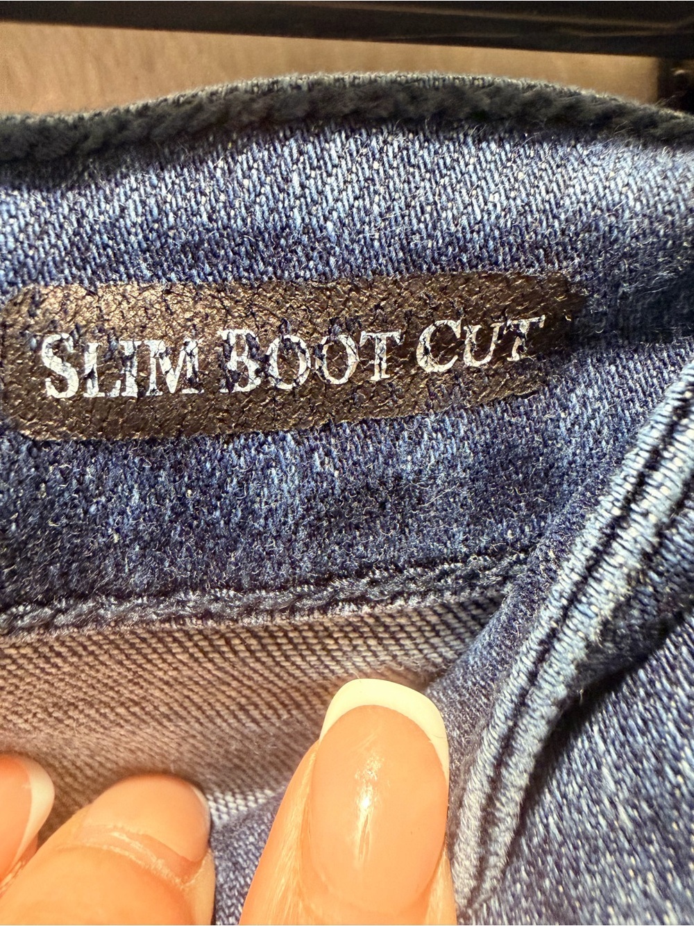 Judy Blue Slim Boot Cut Jeans Mid Rise Stretch Denim Size 27 Dark Wash - Picture 8 of 14